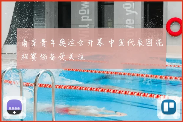南京青年奥运会开幕 中国代表团亮相赛场备受关注