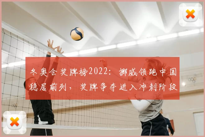 冬奥会奖牌榜2022：挪威领跑中国稳居前列，奖牌争夺进入冲刺阶段